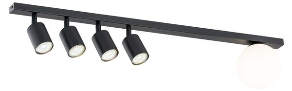 Lampadario da Soffitto BASTER 5 Black GU10 e E14