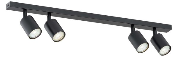 Lampadario da Soffitto FLASH 4 Black GU10
