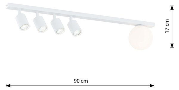 Lampadario da Soffitto BASTER 5 White GU10 e E14