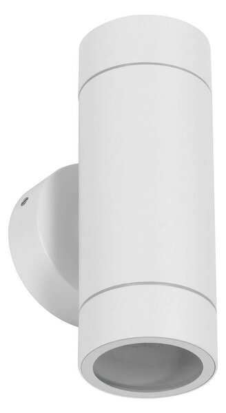Applique Cilindrica Bidirezionale IP65 2xGU10 Bianca Colore Bianco