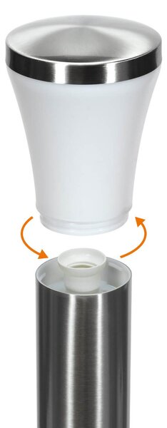 Paletto da Giardino 100cm Acciaio Inox IK06 IP54 E27 Serie DELTA