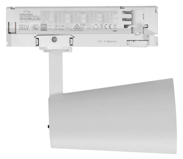 Faro LED 40W Trifase CRI92 CCT Bianco Variabile 38° Bridgelux LED Colore Bianco Variabile CCT