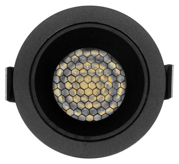 Faro da Incasso Nero 8W Foro Ø55mm CCT 15°-55° con driver Philips Colore Bianco Variabile CCT