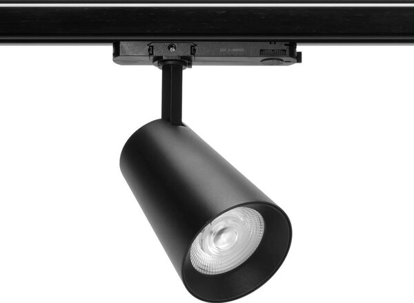 Faro LED 40W Trifase Nero CRI92 CCT Bianco Variabile 38° Bridgelux LED Colore Bianco Variabile CCT