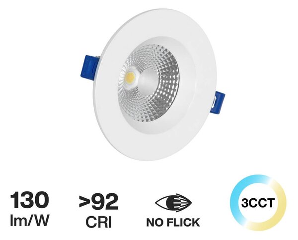 Faro da incasso 10W Foro Ø100mm Bianco Variabile con driver Philips Colore Bianco Variabile CCT