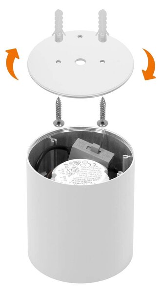 Applique da soffitto 20W Bianca CCT Bianco Variabile Angolo 24°/38° Bridgelux LED