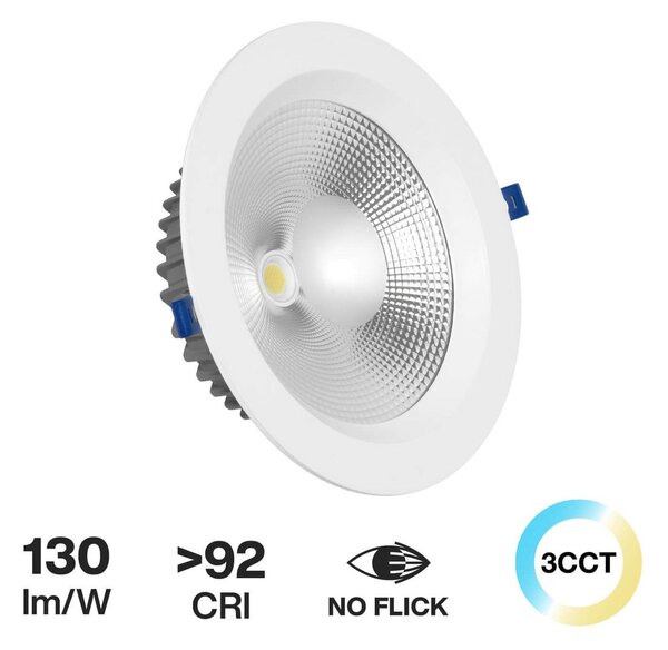 Faro da incasso 42WForo Ø205mm Bianco Variabile con driver Philips Colore Bianco Variabile CCT