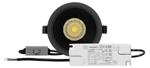 Faro da Incasso 18W Foro Ø95mm CCT 15°-55° con driver Philips Colore Bianco Variabile CCT