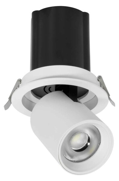 Faro LED da Incasso 30W Orientabile CCT Foro Ø120mm 60° Bridgelux LED Colore Bianco Variabile CCT