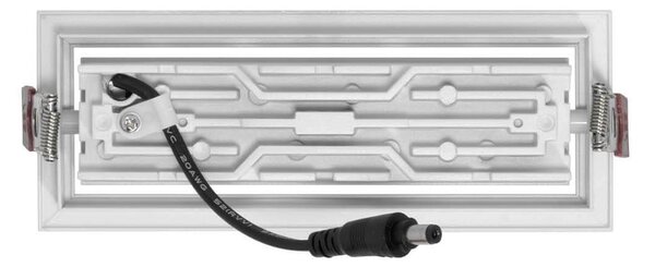 Faro LED da Incasso Bianco 12W Orientabile Foro 155x55mm Colore Bianco Caldo 3.000K