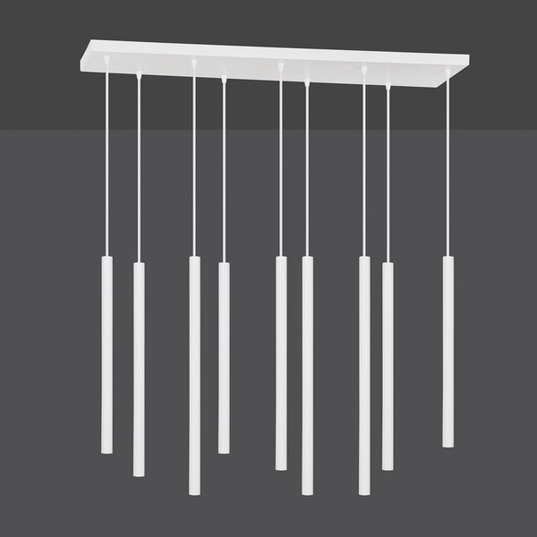 Lampada a Sospensione SELTER 9 BLACK WHITE e GOLD