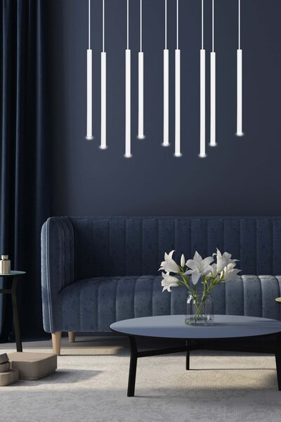 Lampada a Sospensione SELTER 9 BLACK WHITE e GOLD