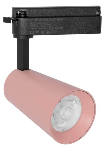 Faro LED 30W Monofase Rosa CRI92 CCT Bianco Variabile 38° Bridgelux LED Colore Bianco Variabile CCT