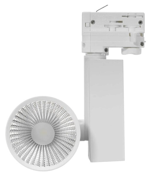 Faro LED 40W Binario Trifase Bianco CRI92 100° Bridgelux LED Colore Bianco Caldo 2.700K