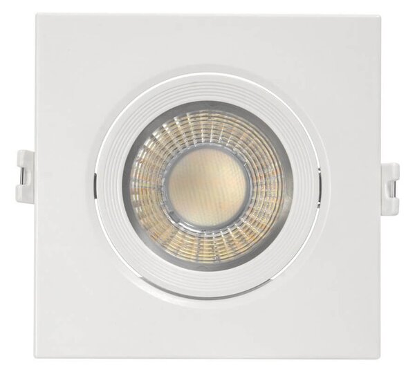 Faro Incasso Quadrato 12W CCT Ø90mm 38° Orient. Dimmerabile OSRAM LED Colore Bianco Variabile CCT