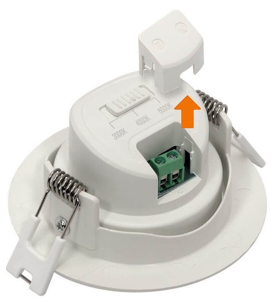 Faro Incasso Tondo 7W CCT Ø70mm 38° Orientabile Dimmerabile Colore Bianco Variabile CCT