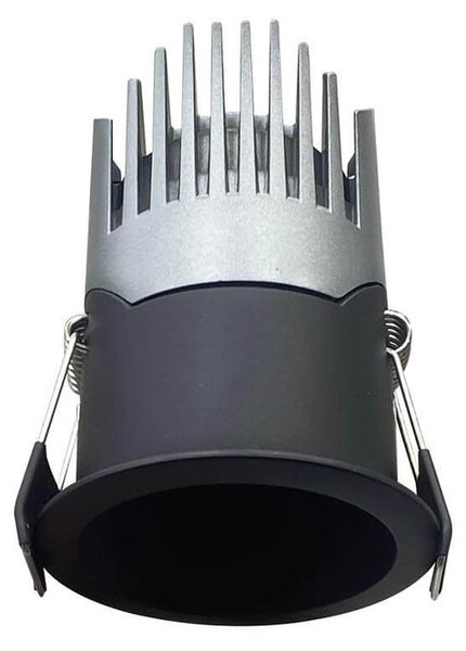 Faro LED da Incasso 6W Nero Ø45mm IP65 CCT UGR19 con driver Philips Colore Bianco Variabile CCT
