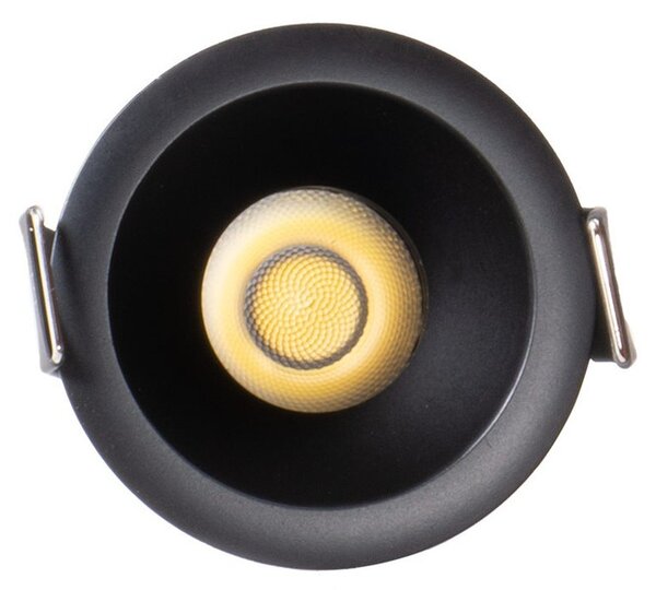 Faro LED da Incasso 6W Nero Ø45mm IP65 CCT UGR19 con driver Philips Colore Bianco Variabile CCT