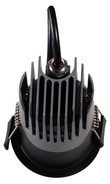 Faro LED da Incasso 6W Nero Ø45mm IP65 CCT UGR19 con driver Philips Colore Bianco Variabile CCT