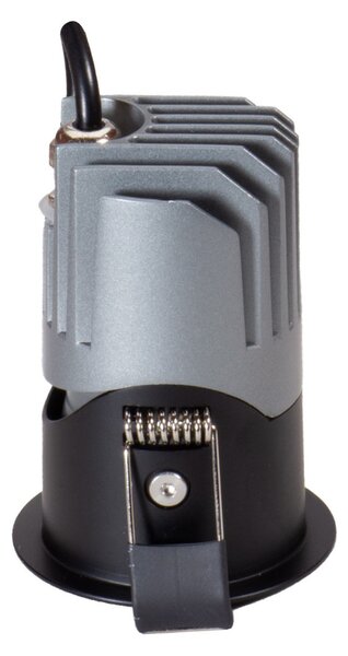 Faro LED da Incasso 6W Nero Ø45mm IP65 CCT UGR19 con driver Philips Colore Bianco Variabile CCT