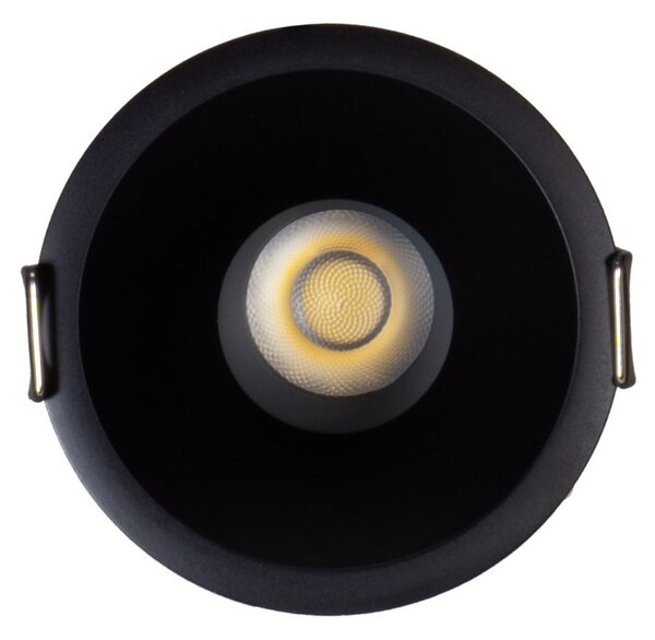 Faro LED da Incasso 15W Nero Ø75mm IP65 CCT UGR19 con driver Philips Colore Bianco Variabile CCT
