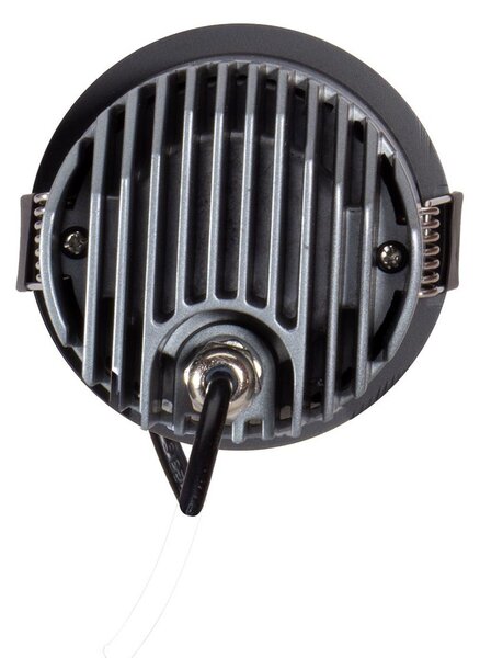 Faro LED da Incasso 10W Nero Ø65mm IP65 CCT UGR19 con driver Philips Colore Bianco Variabile CCT