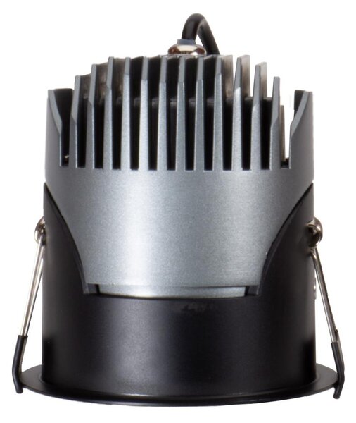 Faro LED da Incasso 15W Nero Ø75mm IP65 CCT UGR19 con driver Philips Colore Bianco Variabile CCT