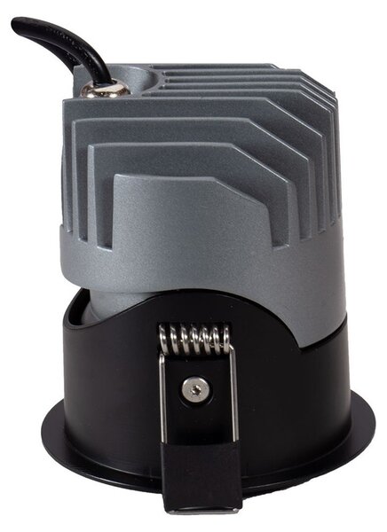 Faro LED da Incasso 10W Nero Ø65mm IP65 CCT UGR19 con driver Philips Colore Bianco Variabile CCT