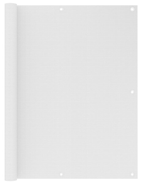 Paravento da Balcone Bianco 120x500 cm in HDPE