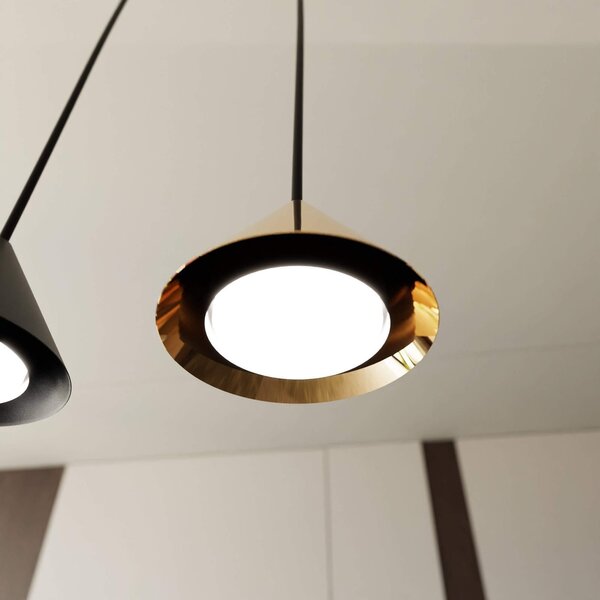 Lampadario ELIT 6 GOLD e BLACK - Attacco GX53