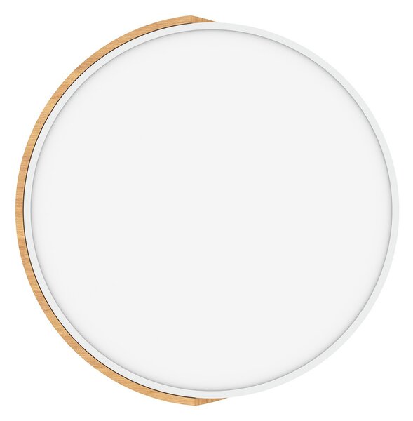Plafoniera LED Rotonda 36W CCT Ø500mm Legno/Bianco
