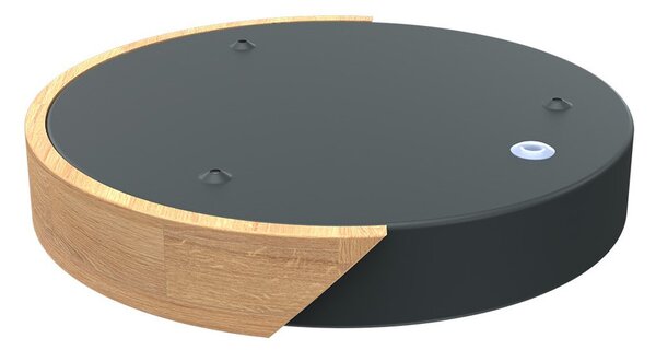 Plafoniera LED Rotonda 18W CCT Ø300mm Legno/Nero