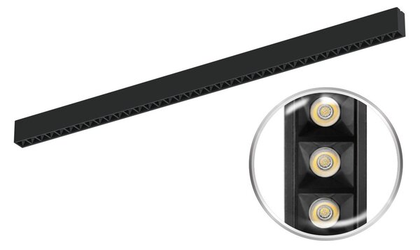 Plafoniera LED 40W 120cm UGR16 CCT con driver Philips Bianca o nera