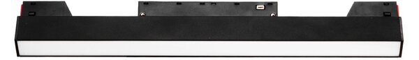 Faro LED Lineare 15W Magnetico 30cm CRI92 120° Nero 48V Colore Bianco Naturale 4.000K