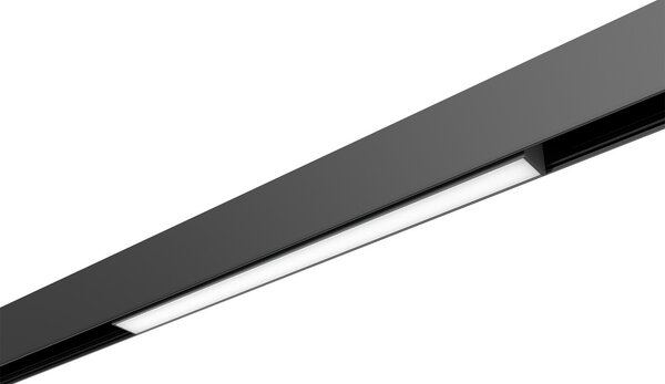 Faro LED Lineare 15W Magnetico 30cm CRI92 120° Nero 48V Colore Bianco Naturale 4.000K