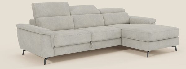 Estro Divano estraibile con chaise-longue e poggiatesta reclinabili in