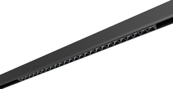 Faro LED Lineare 30W Magnetico 54cm CRI92 UGR16 Nero 48V Colore Bianco Naturale 4.000K