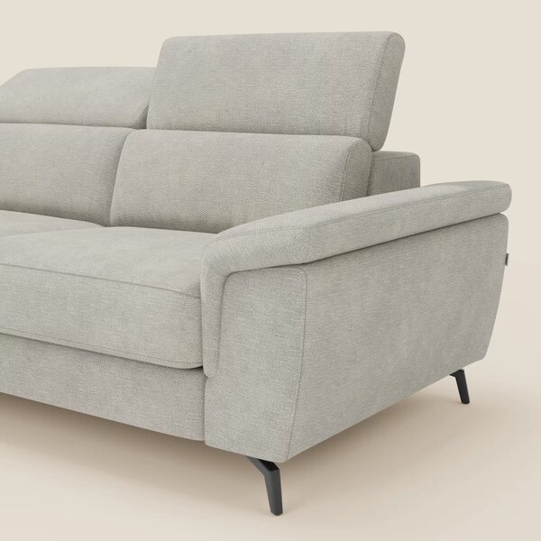 Estro Divano estraibile con chaise-longue e poggiatesta reclinabili in