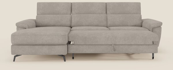 Estro Divano estraibile con chaise-longue e poggiatesta reclinabili in