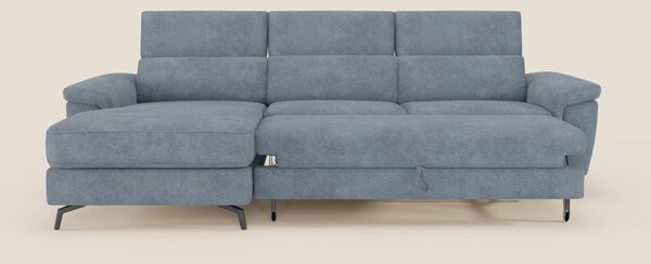Estro Divano estraibile con chaise-longue e poggiatesta reclinabili in