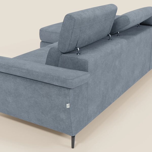 Estro Divano estraibile con chaise-longue e poggiatesta reclinabili in