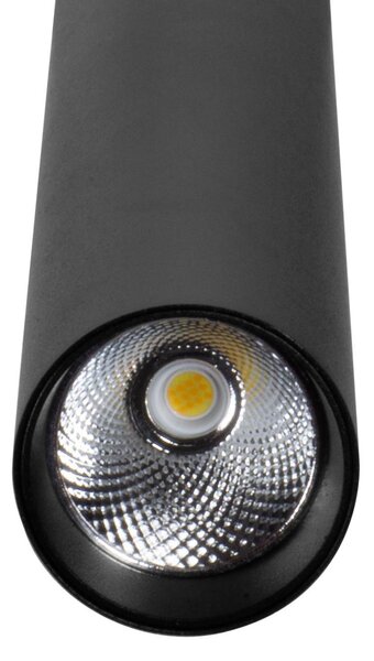 Lampada a Sospensione 10W Magnetica CCT CRI92 Nera Colore Bianco Variabile CCT