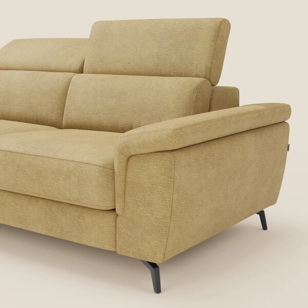 Estro Divano estraibile con chaise-longue e poggiatesta reclinabili in