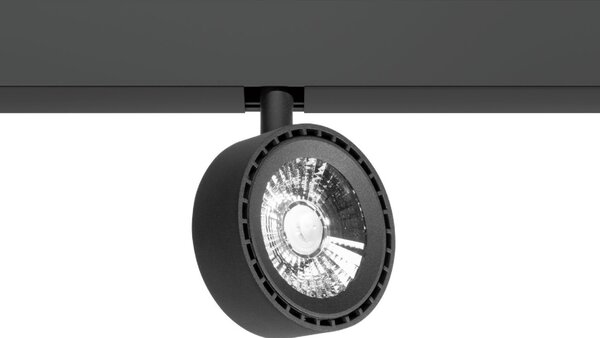 Faro LED 20W Tondo Magnetico CCT CRI92 Nero 48V - BRIDGELUX LED Colore Bianco Variabile CCT