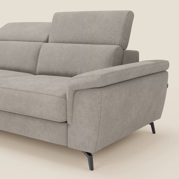 Estro Divano estraibile con chaise-longue e poggiatesta reclinabili in