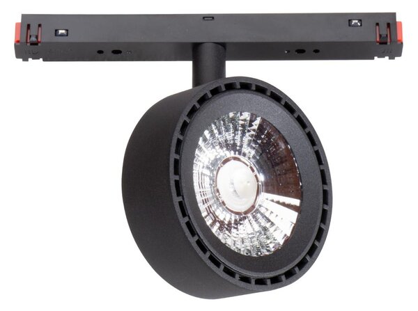 Faro LED 20W Tondo Magnetico CCT CRI92 Nero 48V - BRIDGELUX LED Colore Bianco Variabile CCT