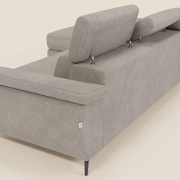 Estro Divano estraibile con chaise-longue e poggiatesta reclinabili in