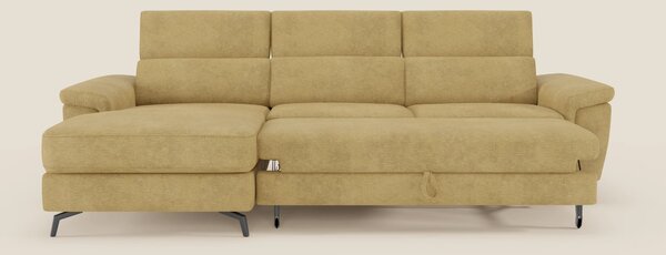 Estro Divano estraibile con chaise-longue e poggiatesta reclinabili in