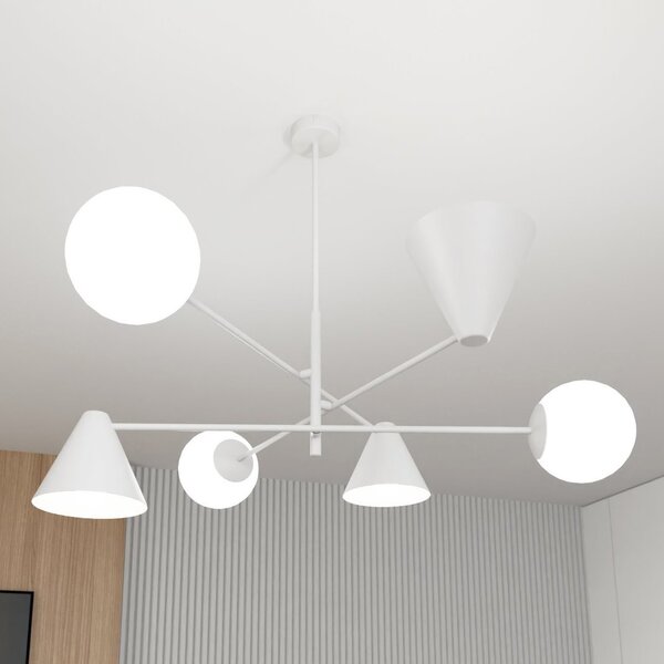 Lampadario a sospensione HERMES 6 White