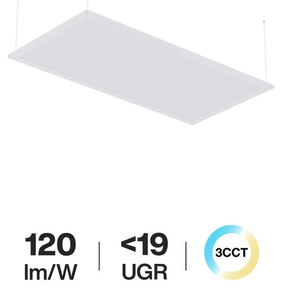Pannello LED a Sospensione 60x30 32W UGR19 CCT con driver Philips Colore Bianco Variabile CCT